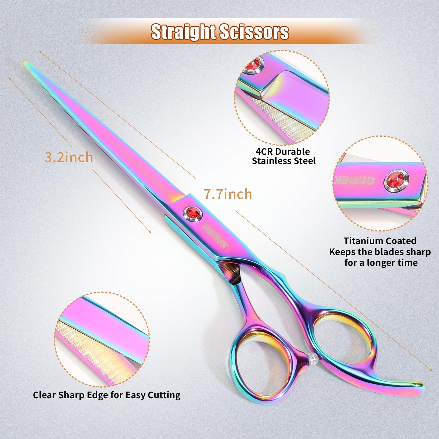 Titanium Dog Grooming Scissors Set