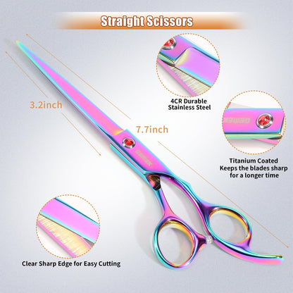Titanium Dog Grooming Scissors Set