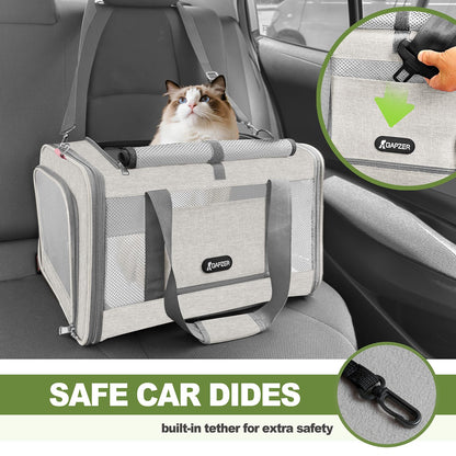 Soft Sided Top Load Pet Carrier for Cats & Small Dogs