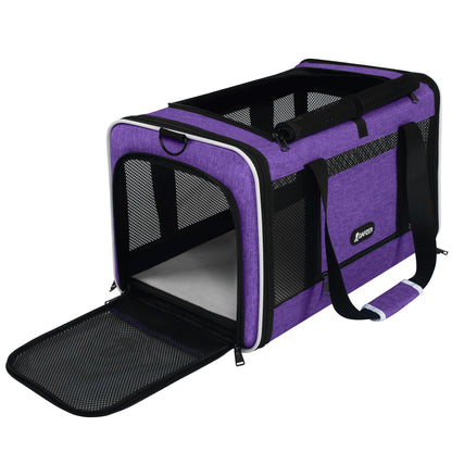 Soft Sided Top Load Pet Carrier for Cats & Small Dogs