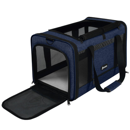 Soft Sided Top Load Pet Carrier for Cats & Small Dogs