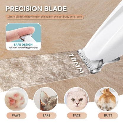 Waterproof Dog Paw Trimmer with LED Light