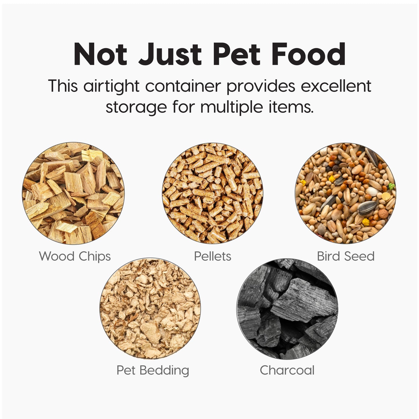 Airtight Pet Food Storage Container with Wheels