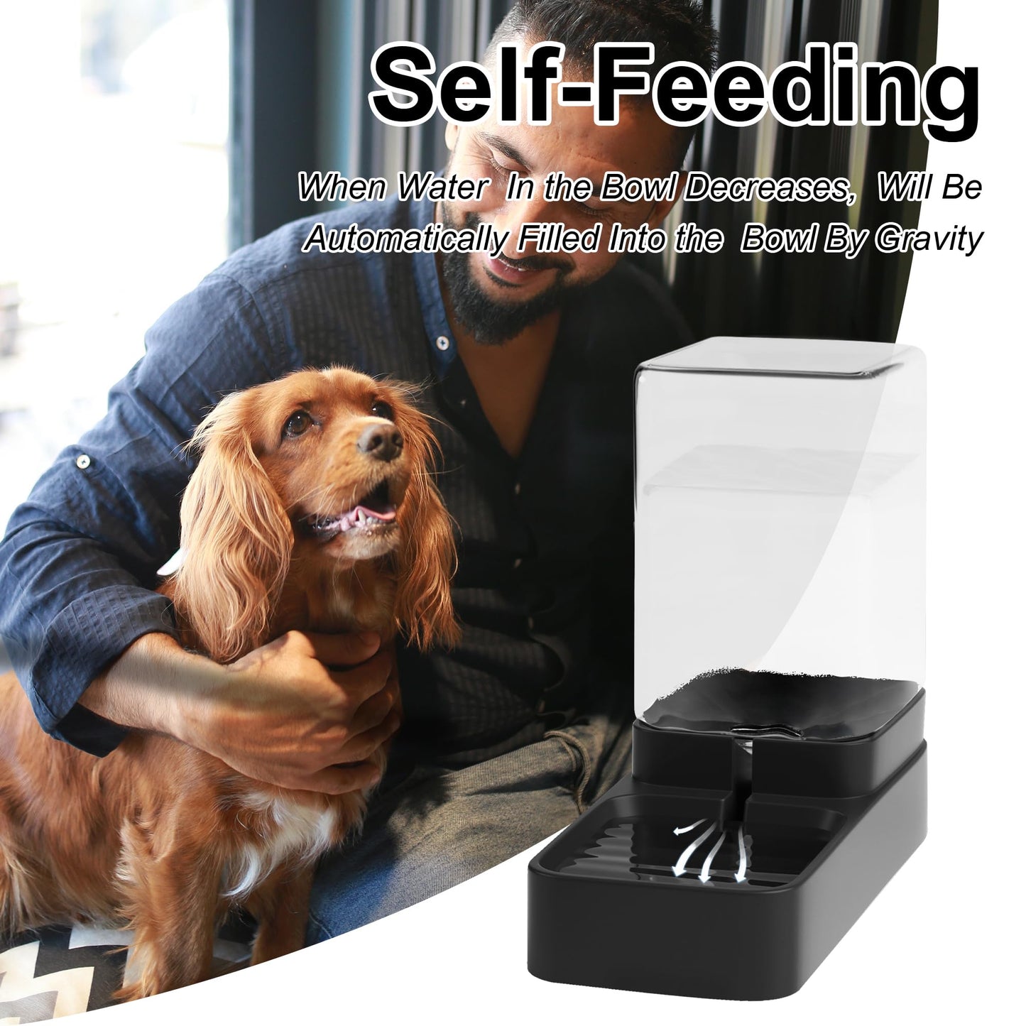 Automatic Pet Feeder & Water Dispenser Set with Bowl