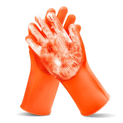 Silicone Pet Grooming Bath Brush with Massage