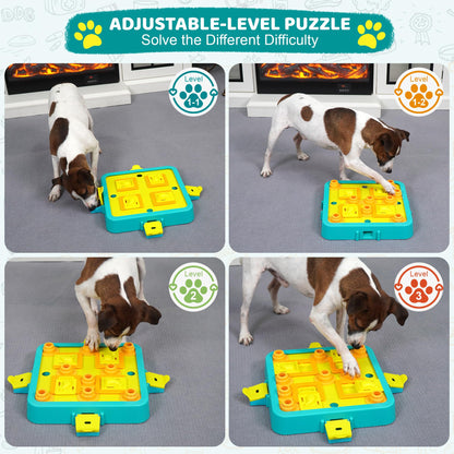 Interactive Dog Puzzle Feeder for Mental Stimulation