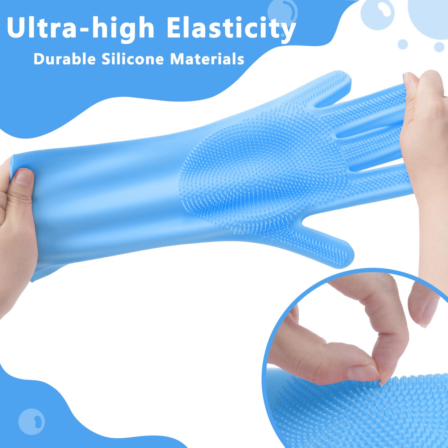 Silicone Pet Grooming Bath Brush with Massage