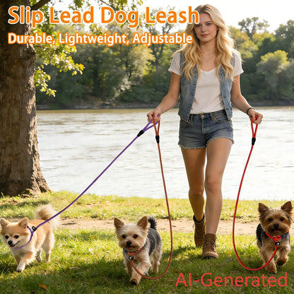 FOVRLZSE Bulk Nylon Dog Slip Leashes