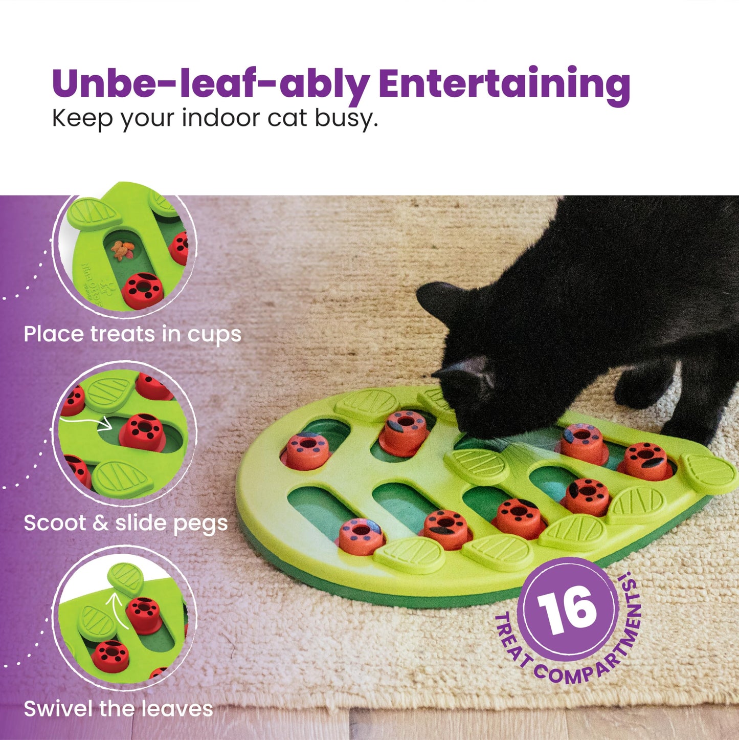 Catstages Puzzle & Play - Interactive Cat Treat Puzzle