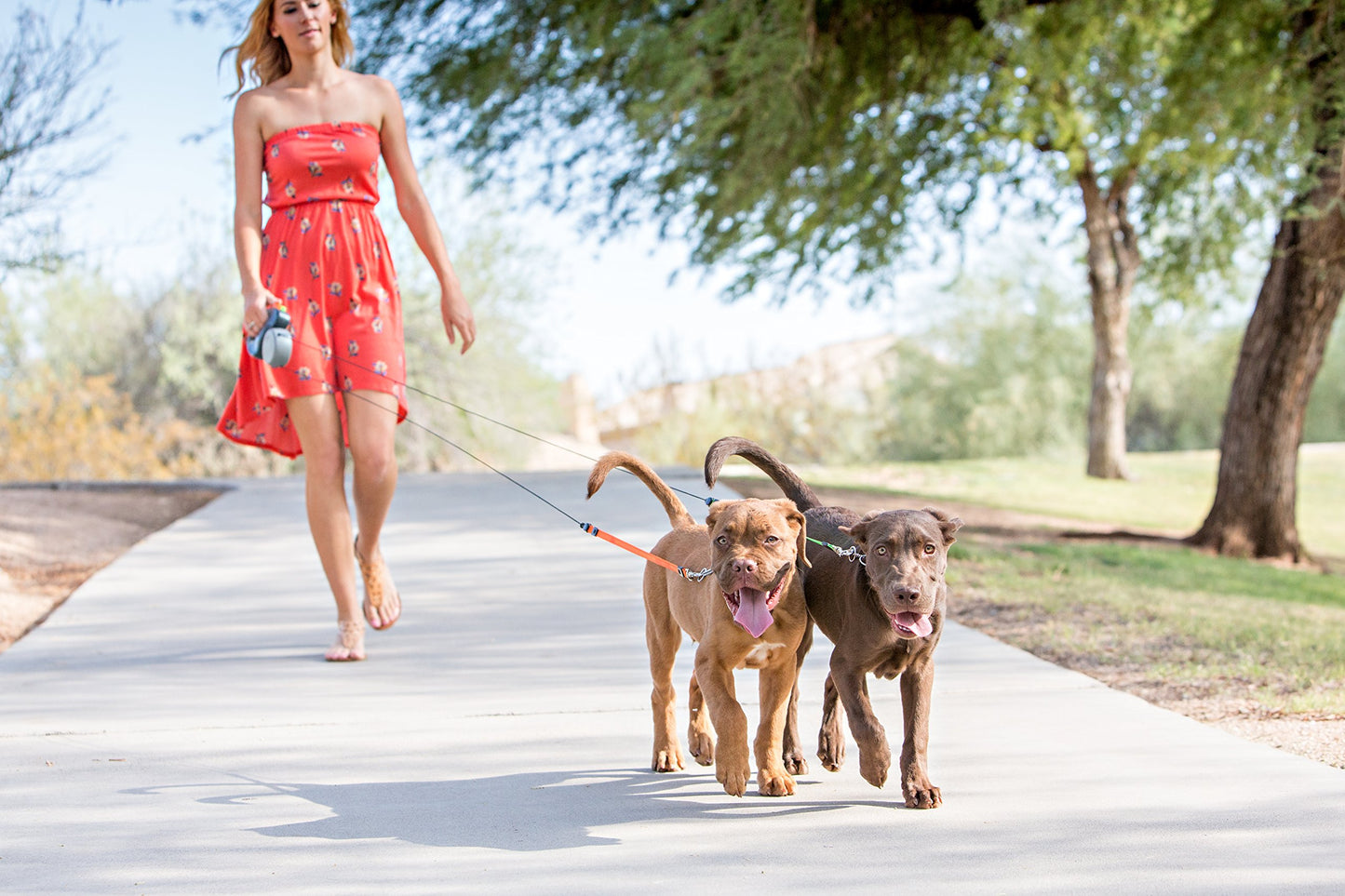 Wigzi Two Dog Retractable
